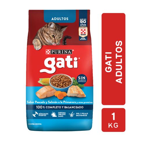 Alimento Para Gato Pescado y Salmon Gati x 1 Kg.