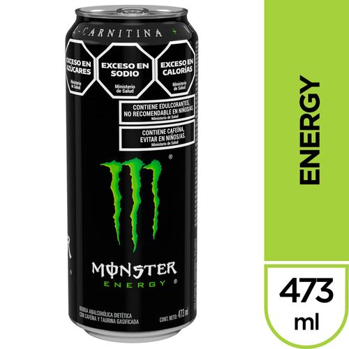 Bebida Energizante Monster Energy 473 Ml.