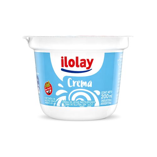 Crema De Leche Ilolay X 200 Ml