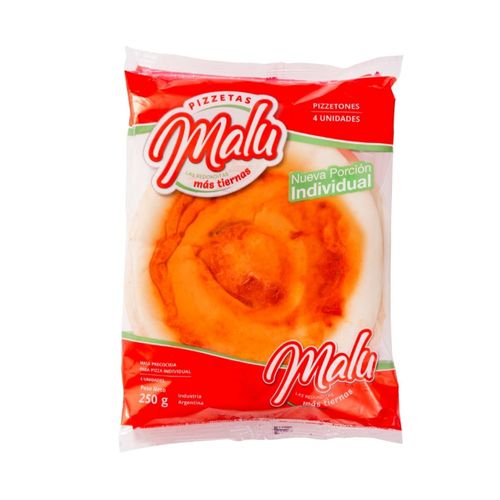 Pizzeton Malu 4 Un. 250 Gr.