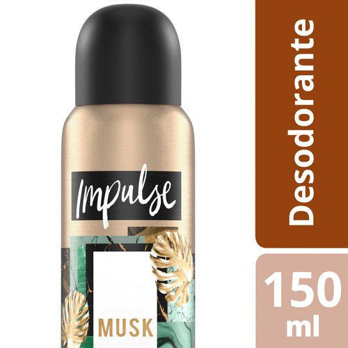 Desodorante Impulse Musk en aerosol 150 Ml.