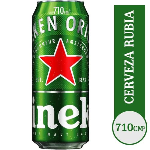 Cerveza Heineken lata 710 Ml.