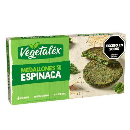 Medallón Vegetalex Espinaca 300 Gr.