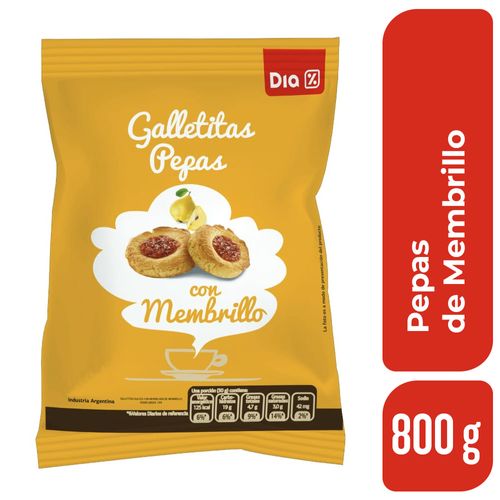 Galletitas DIA Pepas de Membrillo 800 Gr.