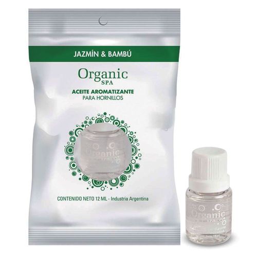 Aceite para Hornillos Jazmín & Bambú Organic Spa 12 Ml.