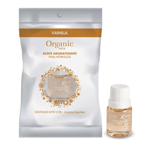 Aceite para Hornillos Vainilla Organic Spa 12 Ml.