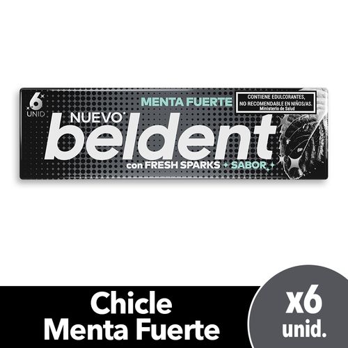 Chicles Beldent Menta Fuerte 20 Gr.