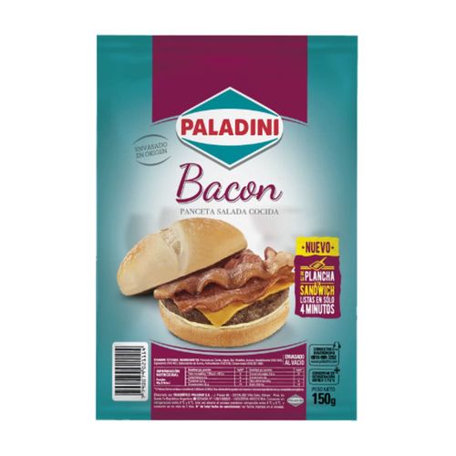 Bacon Paladini Feteado 150 Gr.
