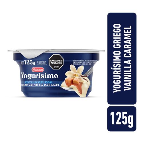 Yogur Griego Yogurísimo Vainilla Y Caramel 125 Gr.