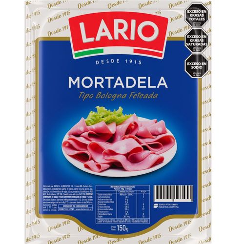 Mortadela Feteada Lario 150 Gr.