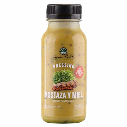 Mostaza Sueño Verde con Miel 200 Ml.