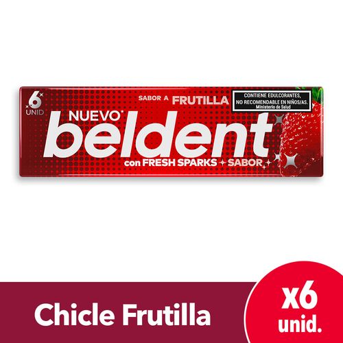 Chicles Beldent Frutilla 20 Gr.