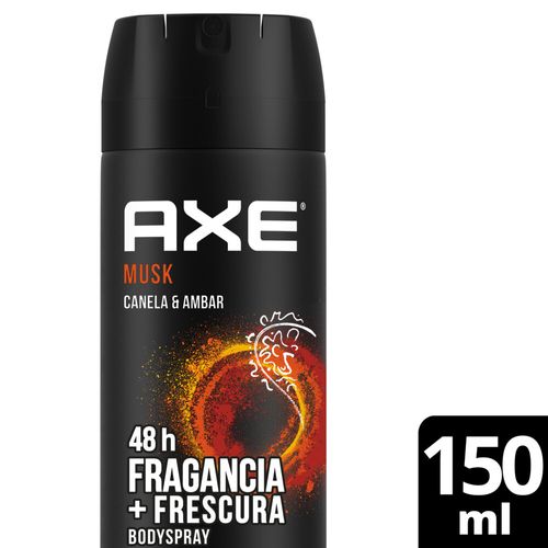 Desodorante AXE Musk Canela y Ambar 150 Ml.