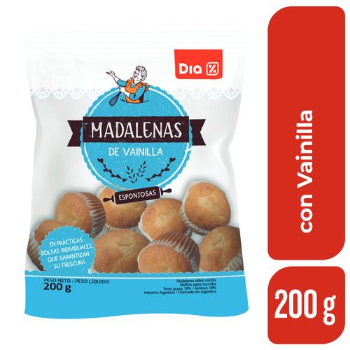 Madalenas DIA con Vainilla 200 Gr.