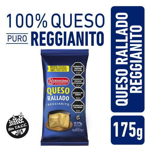 Queso Reggianito Rallado La Serenisima 175 Gr.