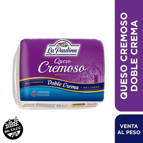 Queso Cremoso La Paulina Doble Crema x 1 Kg.