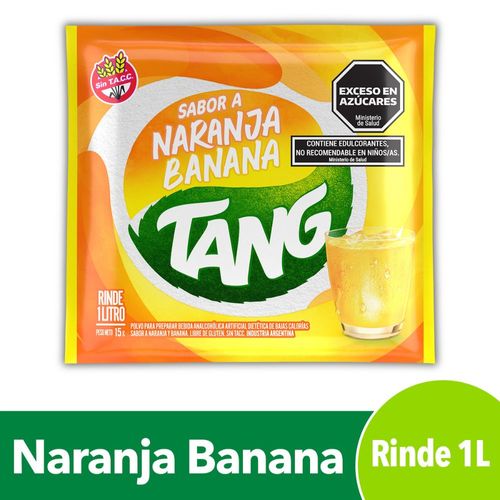 Jugo En Polvo Tang Naranja Banana 15 Gr.