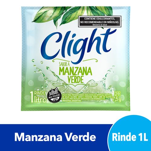 Jugo En Polvo Clight Manzana Verde 7,5 Gr.