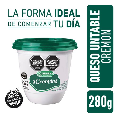 Queso Untable La Serenísima Cremón 280 gr