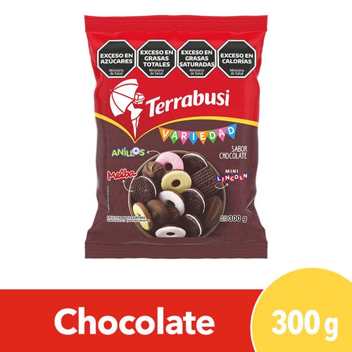 Galletitas Dulces Variedad Terrabusi Mix Chocolate Tamaño Familiar 300 Gr.