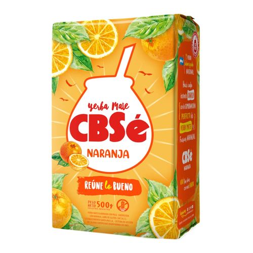 Yerba Mate Cbse Naranja 500 Gr.