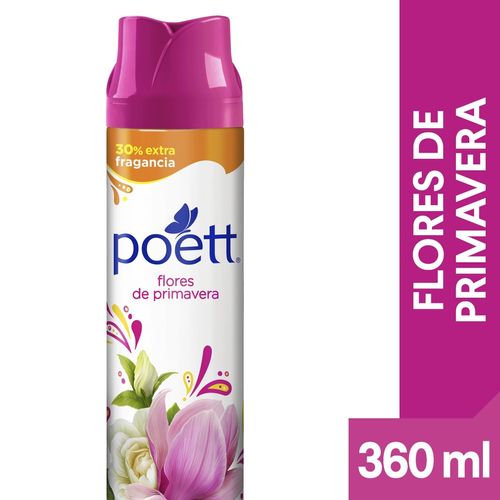 Desodorante de Ambiente Poett Primavera en aerosol 360 Ml.