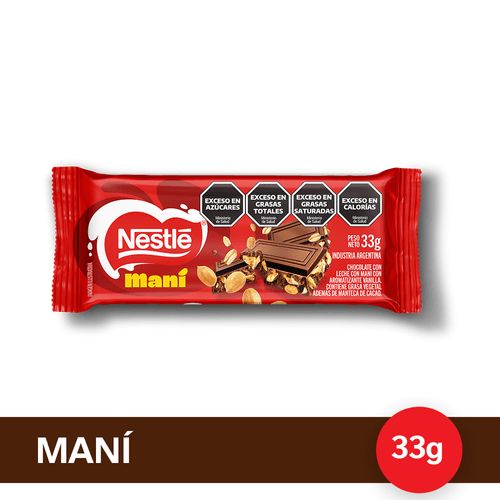 Chocolate con Maní Nestle x 33 Gr.