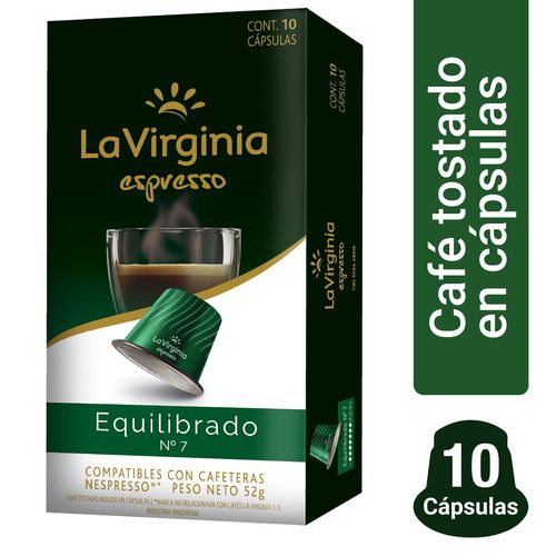 Cápsulas de Café La Virginia Equilibrado N°7 10 Un.