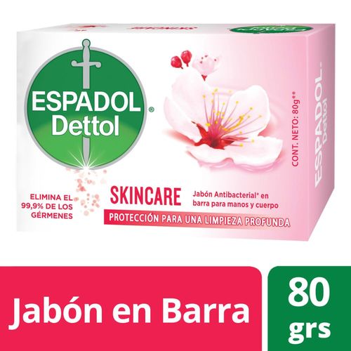 Jabón en Barra Espadol Dettol Skincare 80 Gr.