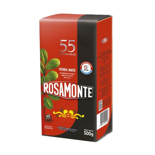 Yerba Mate Rosamonte Edición 55 Aniversario 500 Gr.