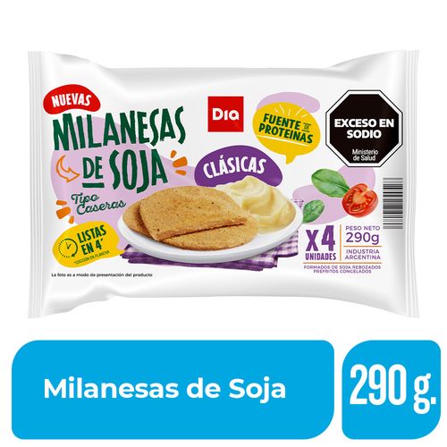 Milanesa De Soja X 4 Ud Dia 290 Gr.