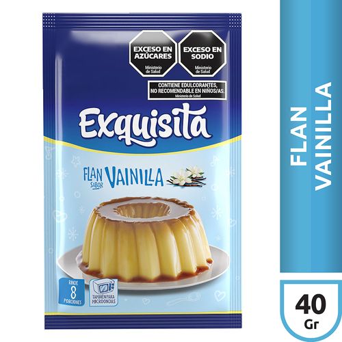 Flan en Sobre Exquisita Vainilla 40 Gr.