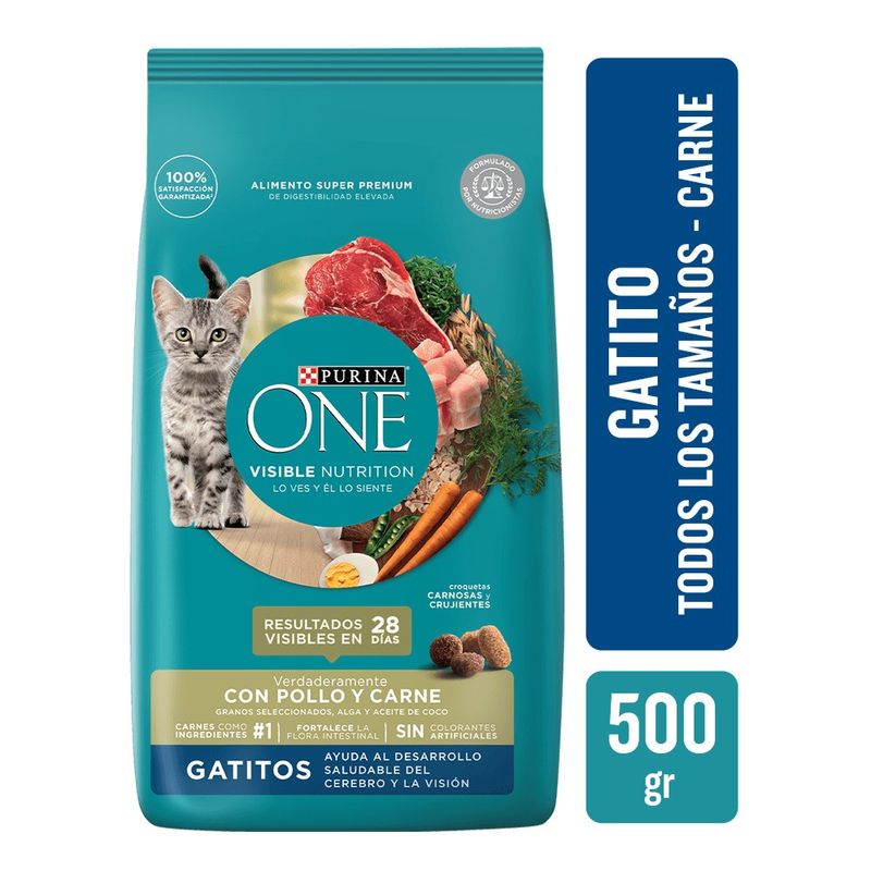 Alimento-Seco-para-Gatos-Purina-One-Gatitos-Pollo-y-Carne-500-Gr-_1