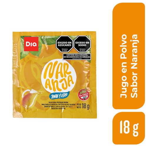 Jugo en Polvo DIA Naranja 18 Gr.