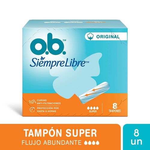 Tampones Ob Siempre Libre Super X 8 Ud.