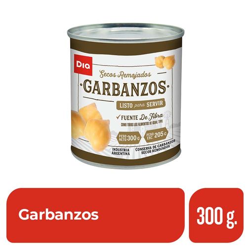 Garbanzos secos remojados DIA 300 Gr.