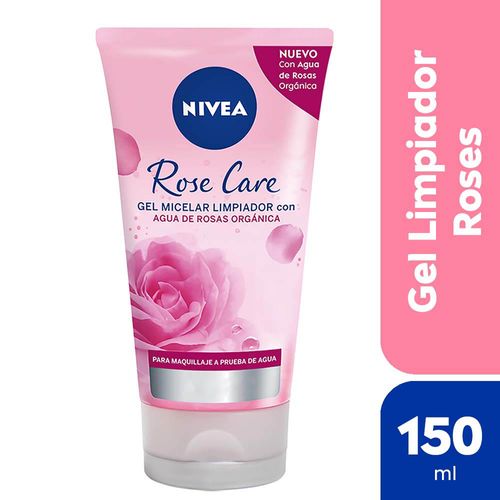 Gel Micelar Limpiador Nivea Con Agua De Rosas Orgánica 150 Ml.