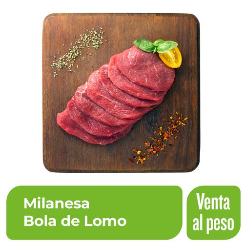 Milanesa Bola de Lomo Envasado al Vacío x 1 Kg.