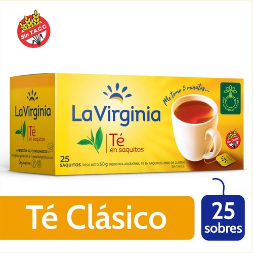 Té Clásico La Virginia Naturalidad Intacta 25 Un.