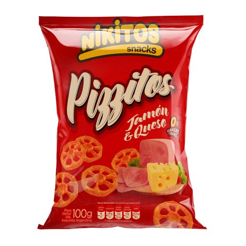 Pizzitos Nikitos Jamón y Queso 100 Gr.