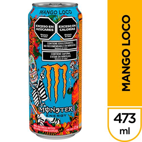 Bebida Energizante Monster Energy Mango Loco 473 Ml.