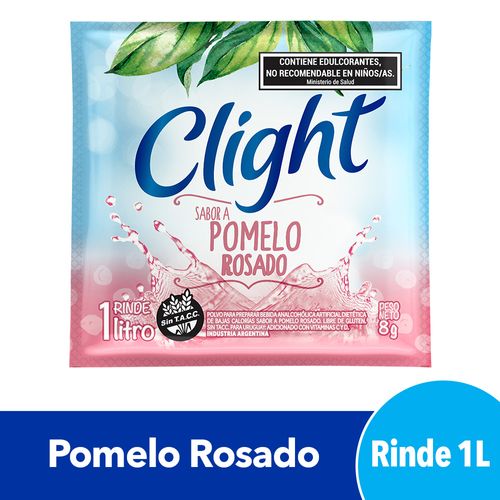 Jugo En Polvo Clight Pomelo Rosado 8 Gr.