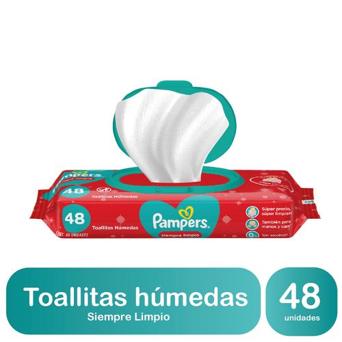 Toallitas Húmedas Pampers Siempre Limpio 48 un.
