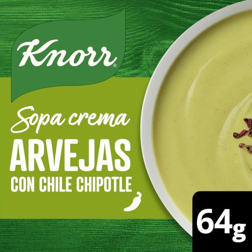 Sopa Crema Knorr Arvejas con Chile Chipotle 64 Gr.