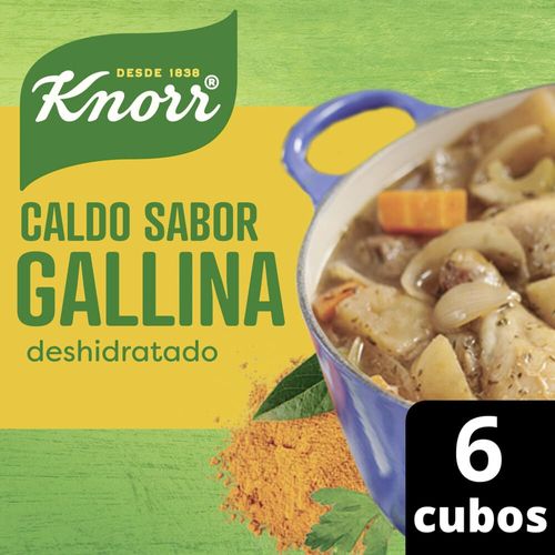 Caldo Knorr Gallina Deshidratado 6 cubos