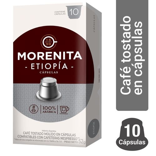 Café en Cápsula La Morenita Etiopía 52 Gr.