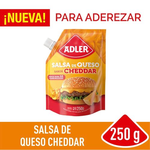 Salsa de Queso Cheddar Adler 250 Gr.