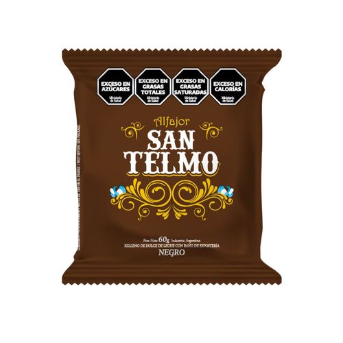 Alfajor San Telmo Negro 60 Gr.