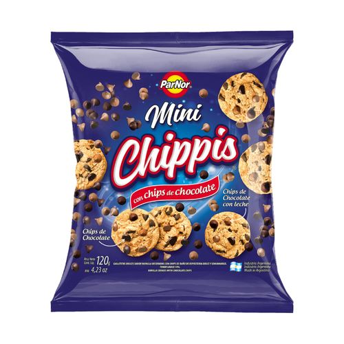 Galletitas Mini Chippis Parnor con Chips de Chocolate 120 Gr.