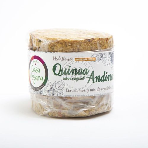 Medallones Casa Vegana Quinoa Andina con Avena y Mix de Vegetales 480 Gr.